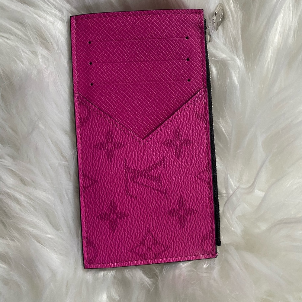 LV Taigarama fuchsia Coin card holder - Picture 5 of 7